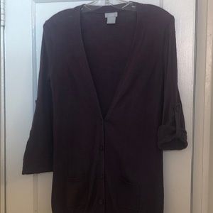 Joe Fresh purple cardigan.